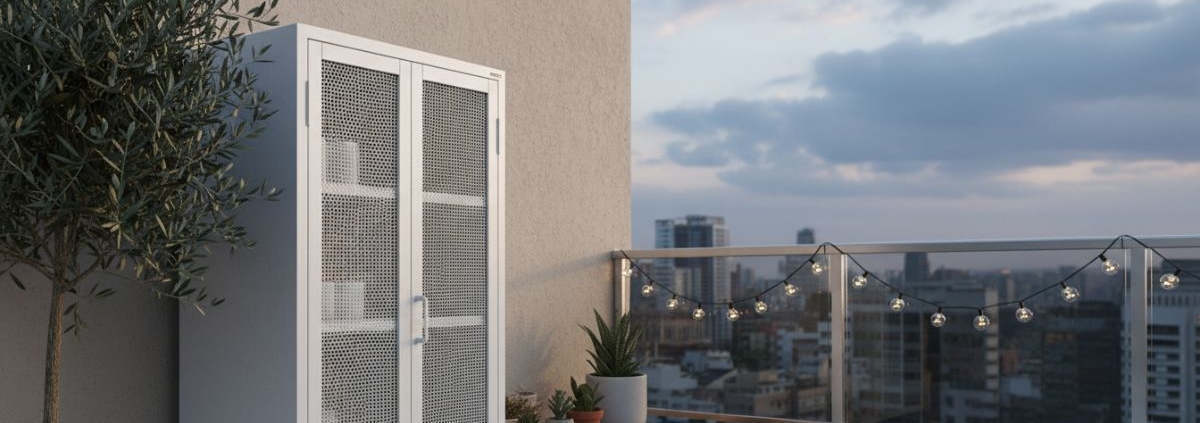 ¿Dónde puedo encargar armarios de almacenaje para terraza o jardín?