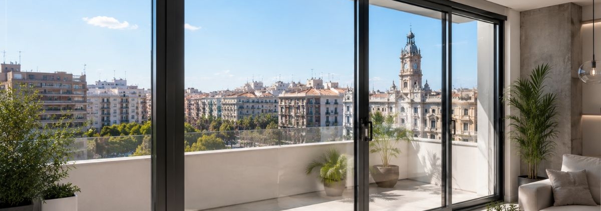 Ventanas de aluminio eficientes para combatir el calor en Valencia durante los meses de verano